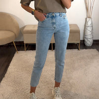 JEAN MOM BLEU ANTOINE - La Petite Somptueuse