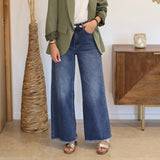 JEAN WIDE LEG BRUT BERNY - La Petite Somptueuse