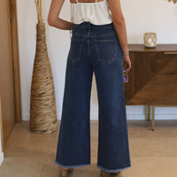 JEAN WIDE LEG BRUT BERNY - La Petite Somptueuse