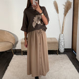 JUPE BEIGE ANASTIA - La Petite Somptueuse