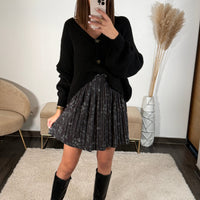 JUPE COURTE ALINA VERT FONCÉ - La Petite Somptueuse