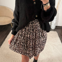 JUPE COURTE LEOPARD COLINE - La Petite Somptueuse
