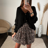 JUPE COURTE LEOPARD COLINE - La Petite Somptueuse