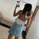 JUPE EN JEAN NAYA - La Petite Somptueuse