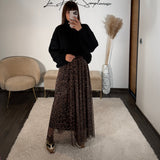 JUPE EN TULLE LEOPARD MAIA - La Petite Somptueuse
