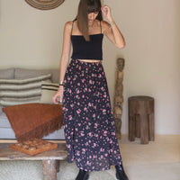 JUPE FLEURIE GWEN - La Petite Somptueuse