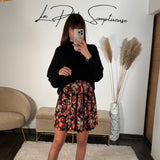 JUPE FLEURIE LILOU - La Petite Somptueuse