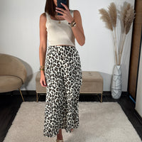 JUPE GAZE DE COTON LEOPARD - La Petite Somptueuse