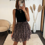 JUPE LEOPARD LOUNA - La Petite Somptueuse