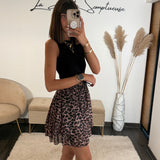 JUPE LEOPARD LOUNA - La Petite Somptueuse