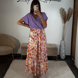 JUPE ORANGE FLAVIE - La Petite Somptueuse
