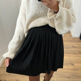 JUPE PAILLETÉE NOIRE EMY - La Petite Somptueuse