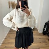 JUPE PAILLETÉE NOIRE EMY - La Petite Somptueuse