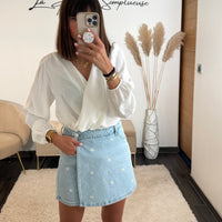 JUPE SHORT PAQUERETTE - La Petite Somptueuse