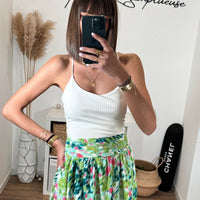 JUPE VERTE ORANE - La Petite Somptueuse