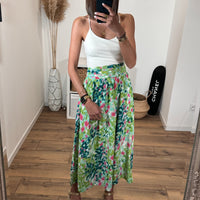 JUPE VERTE ORANE - La Petite Somptueuse