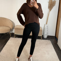 LEGGING NOIR POLAIRE ELIAS - La Petite Somptueuse