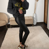 LEGGING NOIR SIMILICUIR POLAIRE ILAN - La Petite Somptueuse