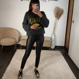 LEGGING NOIR SIMILICUIR POLAIRE ILAN - La Petite Somptueuse