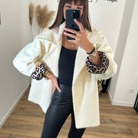 MANTEAU BEIGE/ECRU LEO - La Petite Somptueuse