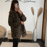 MANTEAU BLAZER LEOPARD EN LAINE RONY - La Petite Somptueuse