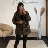 MANTEAU BLAZER LEOPARD EN LAINE RONY - La Petite Somptueuse