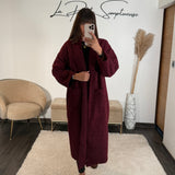 MANTEAU BORDEAUX EDGAR - La Petite Somptueuse