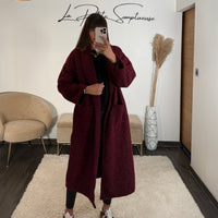 MANTEAU BORDEAUX EDGAR - La Petite Somptueuse