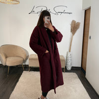 MANTEAU BORDEAUX EDGAR - La Petite Somptueuse