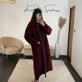MANTEAU BORDEAUX EDGAR - La Petite Somptueuse