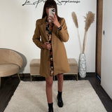 MANTEAU CAMEL BASILE - La Petite Somptueuse