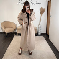 MANTEAU CAPUCHE BEIGE VICTOR - La Petite Somptueuse