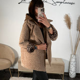 MANTEAU CAPUCHE MARRON AIDEN - La Petite Somptueuse
