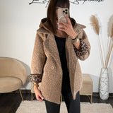 MANTEAU CAPUCHE MARRON AIDEN - La Petite Somptueuse