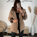 MANTEAU CAPUCHE MARRON AIDEN - La Petite Somptueuse