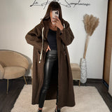 MANTEAU CAPUCHE MARRON VICTOR - La Petite Somptueuse