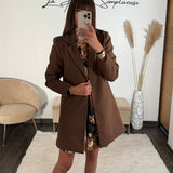 MANTEAU CHOCOLAT BASILE - La Petite Somptueuse