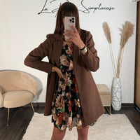 MANTEAU CHOCOLAT BASILE - La Petite Somptueuse