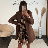 MANTEAU CHOCOLAT BASILE - La Petite Somptueuse