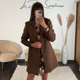 MANTEAU CHOCOLAT BASILE - La Petite Somptueuse
