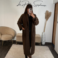 MANTEAU CHOCOLAT EDGAR - La Petite Somptueuse