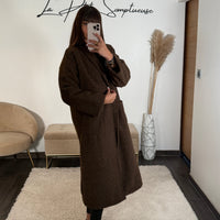 MANTEAU CHOCOLAT EDGAR - La Petite Somptueuse