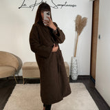 MANTEAU CHOCOLAT EDGAR - La Petite Somptueuse