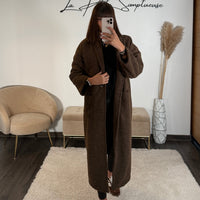 MANTEAU CHOCOLAT EDGAR - La Petite Somptueuse