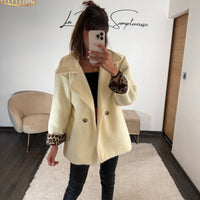 MANTEAU ECRU LEO - La Petite Somptueuse