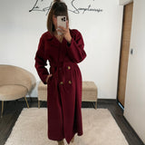 MANTEAU LONG BORDEAUX JAMES - La Petite Somptueuse