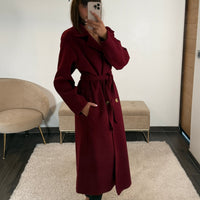MANTEAU LONG BORDEAUX JAMES - La Petite Somptueuse