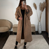 MANTEAU LONG CAMEL MAX - La Petite Somptueuse