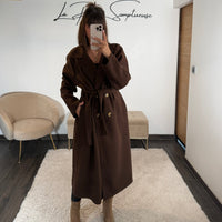 MANTEAU LONG CHOCO JAMES - La Petite Somptueuse