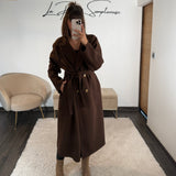 MANTEAU LONG CHOCO JAMES - La Petite Somptueuse